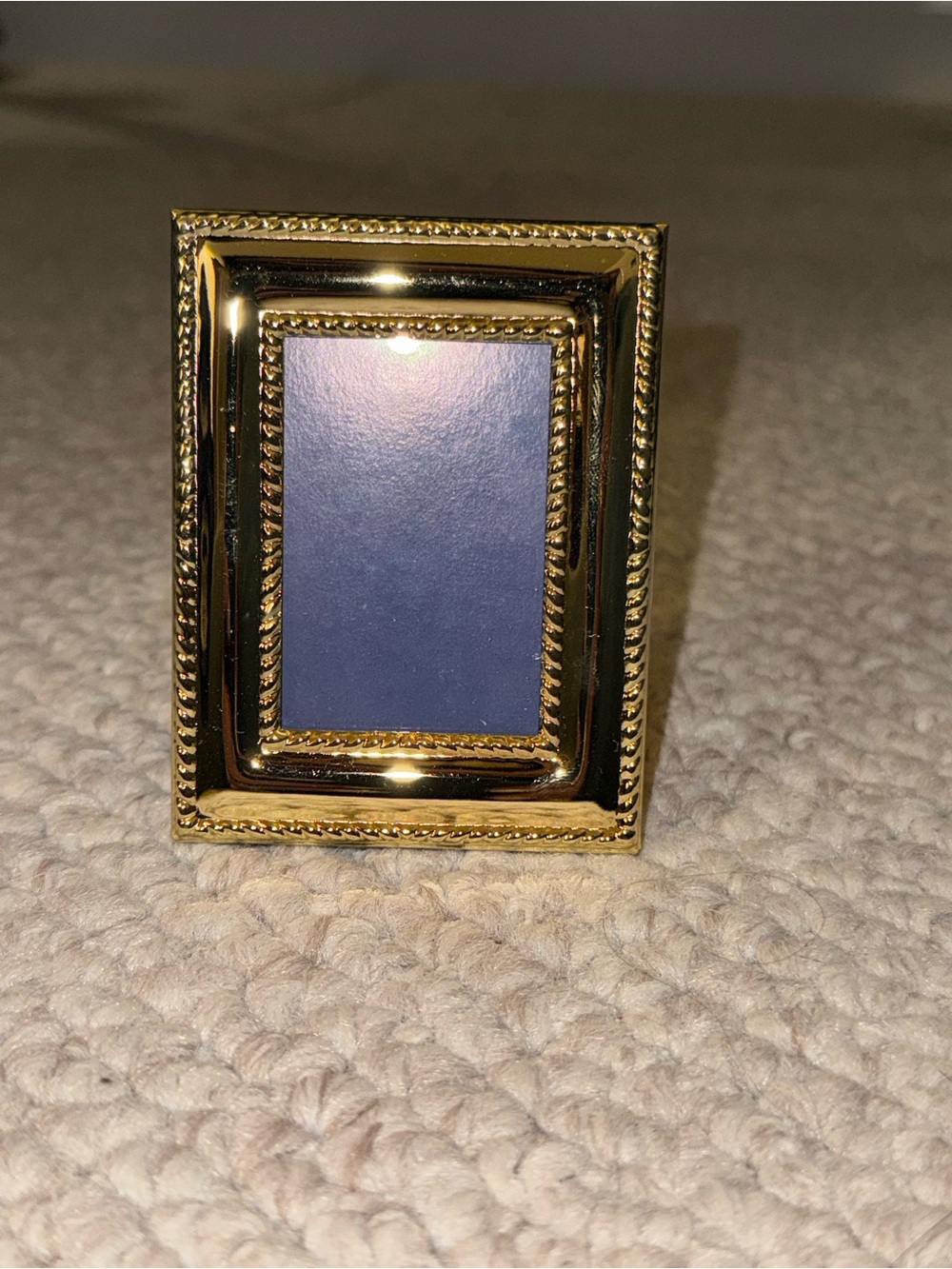 Brass 2.5"x1.75" Picture Frame with Easel Back - Picture 2 of 4